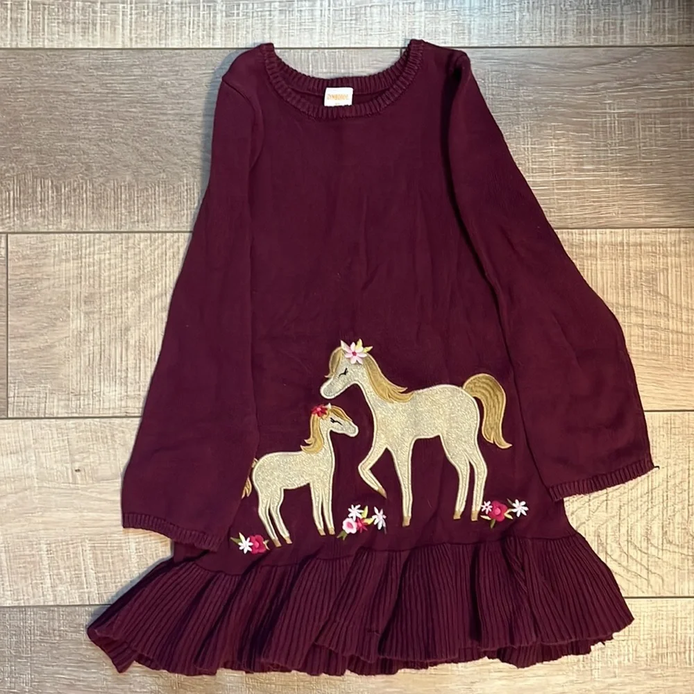 5 pieces long sleeve dresses mixed kot Gymboree Old Navy sweater/sweatshirt